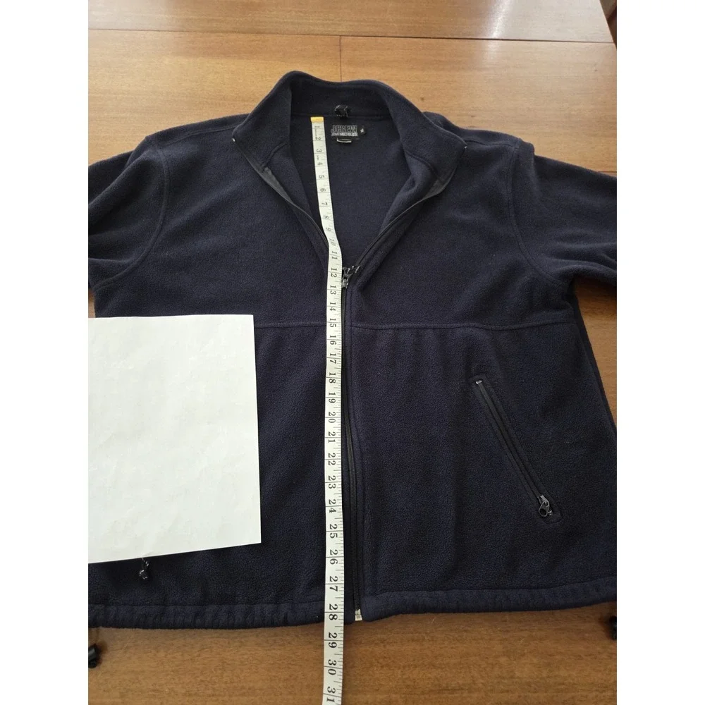 Vtg J Crew Jcmg Fleece Jacket Men's Xl Multiglisse Navy‎